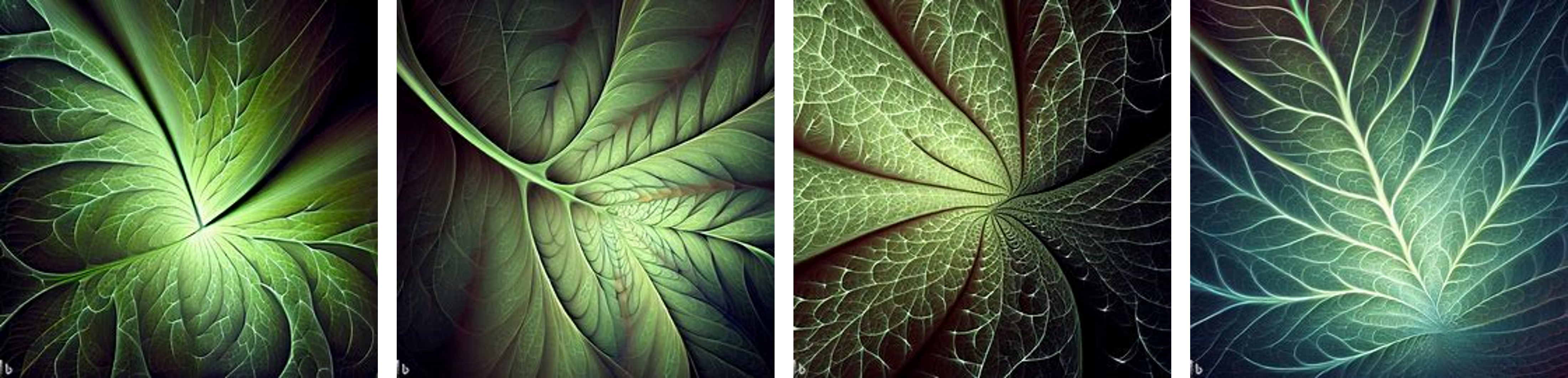 a leaf, fractal