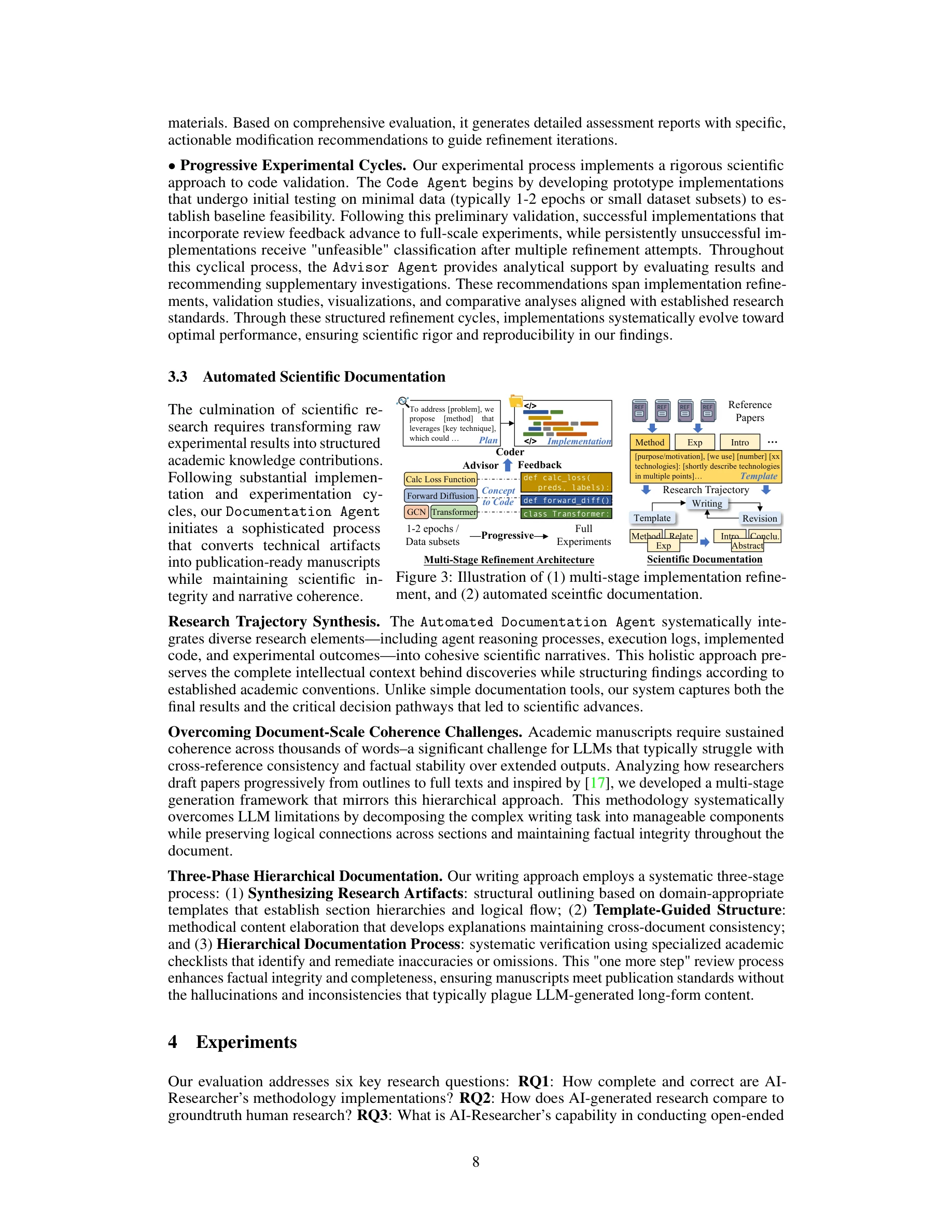 Figure 3: 다단계 구현 개선 프로세스